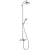 Hansgrohe Croma 220, set de dus Showerpipe cu termostat, 220 mm, 1 jet, crom, HAN-27223000