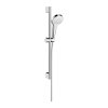 Hansgrohe Croma Select S, Set de duș Vario cu tijă de duș 65 cm, alb/crom, HAN-26562400