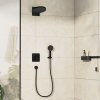 Hansgrohe DuoTurn Q, robinet ascuns pentru 2 aparate, negru mat, HAN-75414670
