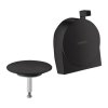 Hansgrohe Exafill S, set superior pentru duza de baie, set de scurgere si preaplin, negru mat, HAN-58117670