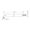 Hansgrohe Exafill, conductă de conectare flexibilă 800 mm, HAN-58192000