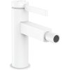 Hansgrohe Finoris, baterie bideu cu pârghie cu set de gunoi Push-Open, alb mat, HAN-76200700