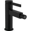 Hansgrohe Finoris, baterie bideu cu pârghie cu set de gunoi Push-Open, negru mat, HAN-76200670