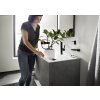 Hansgrohe Finoris, baterie lavoar 230, cu ieșire Push-Open și jet extras, EcoSmart, negru mat, HAN-76063670
