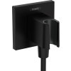 Hansgrohe FixFit E, cot cu suport de duș, negru mat, HAN-26889670