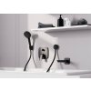 Hansgrohe FixFit E, cot de perete fără supapă de reținere, negru mat, HAN-27454670