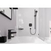 Hansgrohe FixFit E, cot de perete fără supapă de reținere, negru mat, HAN-27454670