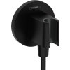 Hansgrohe FixFit S, cot cu suport de duș, negru mat, HAN-26888670