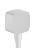 Hansgrohe FixFit, cot de perete cu supapă de reținere, alb mat, HAN-26457700