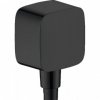 Hansgrohe FixFit, cot de perete cu supapă de reținere, negru mat, HAN-26457670