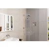 Hansgrohe FixFit, cot de perete pătrat cu supapă de reținere, crom, HAN-26455000