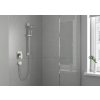 Hansgrohe FixFit, cot de perete pătrat cu supapă de reținere, crom, HAN-26455000