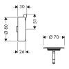 483950 1 hansgrohe flexaplus s vrchna sada chrom han 58186000