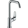 Hansgrohe Focus E2, baterie lavoar cu gura de scurgere pivotanta, crom, HAN-31519000