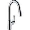 Hansgrohe Focus M42, baterie pentru chiuveta M4216-H220 cu spray extractibil, crom, HAN-71820000