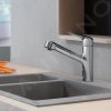 Hansgrohe Focus M42, robinet chiuveta M427-H150 cu spray extractibil, crom, HAN-71814000