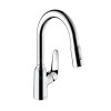 Hansgrohe Focus M42, robinet pentru chiuveta M429-H180 cu spray extractibil, crom, HAN-71801000