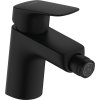 Hansgrohe Logis, baterie bideu cu manetă 70 cu set de scurgere cu tragere, negru mat, HAN-71204670