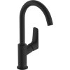 Hansgrohe Logis, baterie lavoar 210 fără set de scurgere cu gura de scurgere pivotantă, negru mat, HAN-71131670