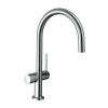 Robinet pentru chiuveta Hansgrohe M54, Talis 220, cu robinet de inchidere pentru aparat, crom, HAN-72805000