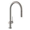 Hansgrohe M54, baterie de chiuvetă Talis cu spray extractibil, sBox, crom negru periat, HAN-72801340