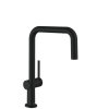 Robinet chiuveta Hansgrohe M54, Talis U 220, cu robinet de inchidere pentru aparat, negru mat, HAN-72807670