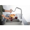 Hansgrohe M71, baterie chiuveta M7120-H200 cu spray extractibil, instalare cu 2 orificii, sBOX, crom, HAN-73818000