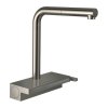 Hansgrohe M81, baterie pentru chiuvetă Aquno Select cu capăt extras și jet de duș plat, sBox, aspect oțel inoxidabil, HAN-73830800
