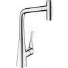 Hansgrohe Metris Select M71, baterie de bucătărie 320, duș extrabil, 2jet, sBox, crom, HAN-73816000