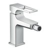 Hansgrohe Metropol, baterie bideu cu manetă etrier și garnitură Push-Open, crom, HAN-74520000