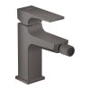 Hansgrohe Metropol, baterie bideu pe piedestal cu Push-Open, crom negru periat, HAN-32520340
