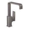 Hansgrohe Metropol, baterie lavoar 230 cu gura Push-Open, crom negru periat, HAN-32511340