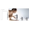 Hansgrohe Metropol, baterie lavoar înaltă, cu gura Push-Open, crom negru periat, HAN-32512340