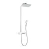 Hansgrohe Raindance E, Showerpipe 360 ​​​​1jet cu termostat, alb/crom, HAN-27112400