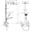 Hansgrohe Raindance E, set de dus Showerpipe 300 cu termostat 350 EcoSmart 9 l/min, crom, HAN-27362000