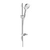 Hansgrohe Raindance Select E, set dus 120 3jet EcoSmart 9 l/min. cu tija de dus 65 cm, alb/crom, HAN-26622400