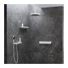 Hansgrohe Rainfinity, Conexiune de perete pentru furtun Porter 500 și raft STÂNGA, alb mat, HAN-26843700