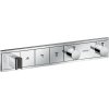 Hansgrohe RainSelect, baterie termostatica de dus ascunsa, pentru 3 iesiri, crom, HAN-15356000
