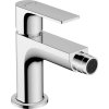 Hansgrohe Rebris E, baterie bideu cu manetă cu set de scurgere din metal cu tijă de tragere, crom, HAN-72213000