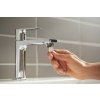Hansgrohe Rebris E, baterie lavoar 110 cu set de scurgere cu tragere, CoolStart, EcoSmart, crom, HAN-72589000