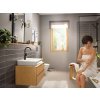 Hansgrohe Rebris E, baterie pentru chiuvetă înaltă 210 cu gura de scurgere pivotantă și set de gunoi extras, negru mat, HAN-72576670