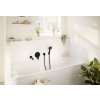 Hansgrohe Rebris S, baterie de baie ascunsă cu combinație de siguranță încorporată, negru mat, HAN-72467670