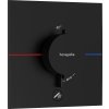 Hansgrohe ShowerSelect Comfort E, termostat ascuns pentru 1 aparat și priză suplimentară, negru mat, HAN-15575670
