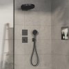 Hansgrohe ShowerSelect Comfort E, termostat ascuns pentru 1 aparat și gura suplimentară, crom negru periat, HAN-15575340