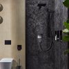 Hansgrohe ShowerSelect Comfort E, termostat ascuns pentru 2 aparate cu EN1717, negru mat, HAN-15578670