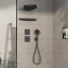 Hansgrohe ShowerSelect Comfort E, termostat ascuns, crom negru periat, HAN-15574340