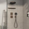 Hansgrohe ShowerSelect Comfort E, supapă ascunsă pentru 3 aparate, bronz periat, HAN-15573140
