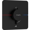 Hansgrohe ShowerSelect Comfort Q, termostat ascuns pentru 1 aparat și gura suplimentară, negru mat, HAN-15589670