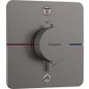 Hansgrohe ShowerSelect Comfort Q, termostat ascuns pentru 2 aparate cu EN1717, crom negru periat, HAN-15586340