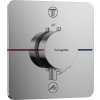 Hansgrohe ShowerSelect Comfort Q, termostat ascuns pentru 2 aparate, crom, HAN-15583000